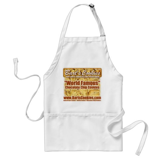 Bart's Cookies.com Apron Standaard Schort (Voorkant)