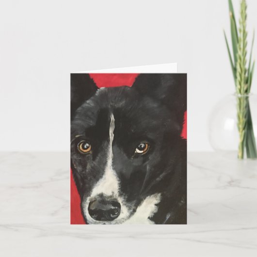 Baru - Pet Portrait Notecard Kaart (Voorkant)