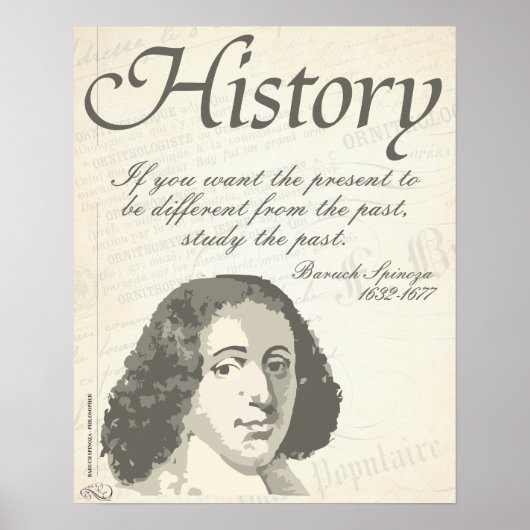 Baruch Spinoza [Geschiedenis] Poster (Voorkant)