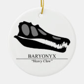 Baryonyx Skull Keramisch Ornament (Voorkant)
