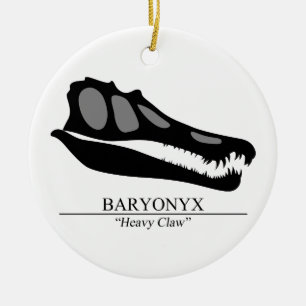 Baryonyx Skull Keramisch Ornament