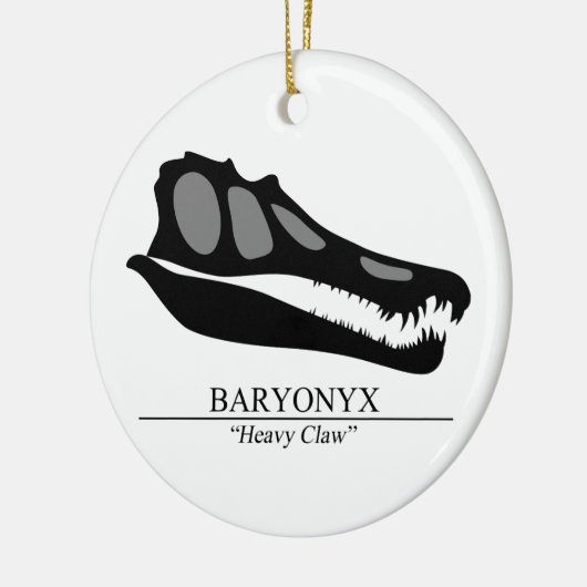 Baryonyx Skull Keramisch Ornament (Links)