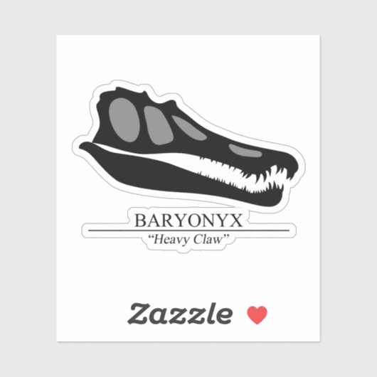 Baryonyx Skull Sticker (Vel)