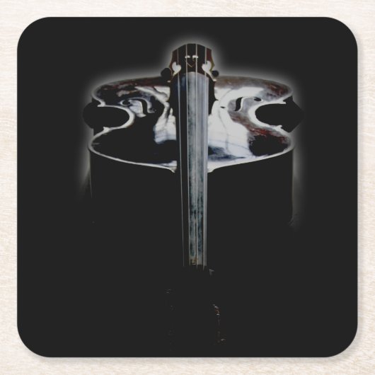 Bas 1 coastercna vierkante kartonnen onderzetter (Voorkant)