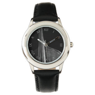 Bas 5 Grijze Romeinse Nummers wacnm Horloge
