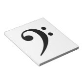 bas-clef notitieblok (Schuin)