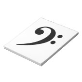 bas-clef notitieblok (Gedraaid)