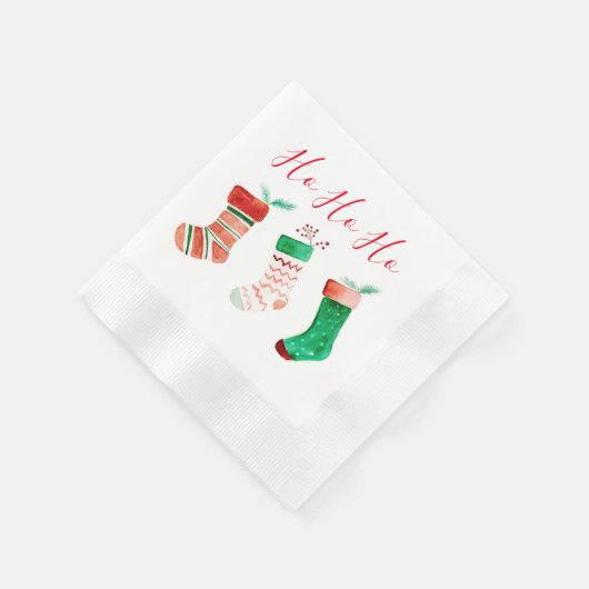 Bas d'aquarelle festive serviettes en papier (Coin)