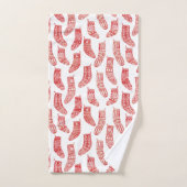 Bas de Noël nordique Motif rouge et blanc (Serviette à main)