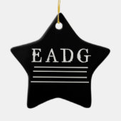 Bas Gestemd Keramisch Ornament (Voorkant)