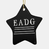 Bas Gestemd Keramisch Ornament (Links)