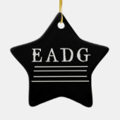 Bas Gestemd Keramisch Ornament (Achterkant)