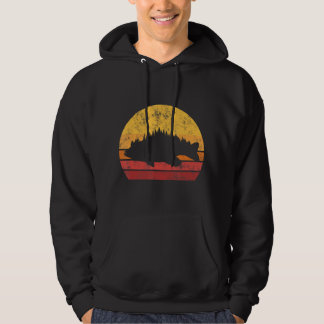 Bas Gevist Forest Largemouth Bass Fish Retro Vin Hoodie