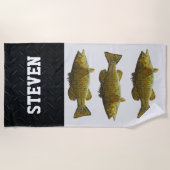 Bas Gevist Smallmouth Mannen Strandlaken (Voorkant)