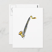 Bas Klarinet Briefkaart (Voorkant / Achterkant)