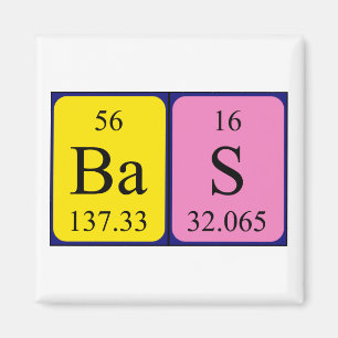 Bas periodieke lijstnaam magneet