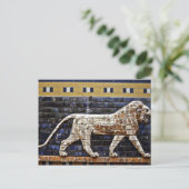 Bas Relief, Ishtar Lion Gate - Istanbul Briefkaart (Staand voorkant)