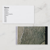 Bas relief of priestesses Collection grapes, 26th- Visitekaartje (Voorkant / Achterkant)