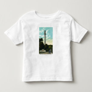 Bas Relief Tablet en Pilgrim Memorial Uitzicht Kinder Shirts