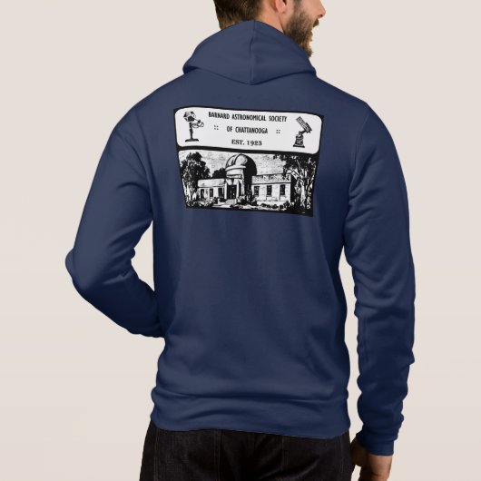 BAS Retro Design Rits Hoodie (Achterkant)