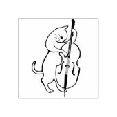 bas spelen kat art stempel (Afrduk)