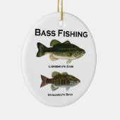 Bas Vissen Logo (largemouth - smallmouth) Keramisch Ornament (Rechts)