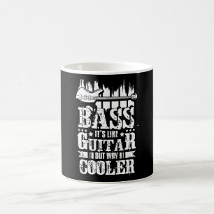 Bas zijn als gitaar, maar veel koeler koffiemok