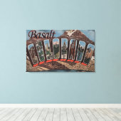 Basalt, Colorado - grote letterscènes Canvas Afdruk (Insitu (Houten vloer))