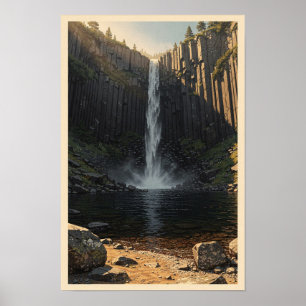 Basalt Falls Gorge Schitterende Wildernis Poster