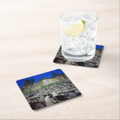 Basalt Formations of Devils Postpile Vierkante Kartonnen Onderzetter (Insitu)