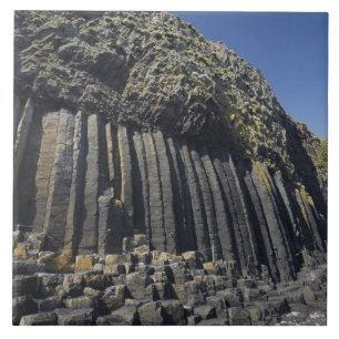 Basalt Kolommen van Fingal's Cave, Staffa, off Tegeltje