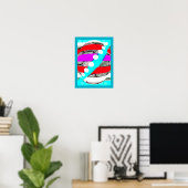 Basalt rots geesten poster (Thuiskantoor)