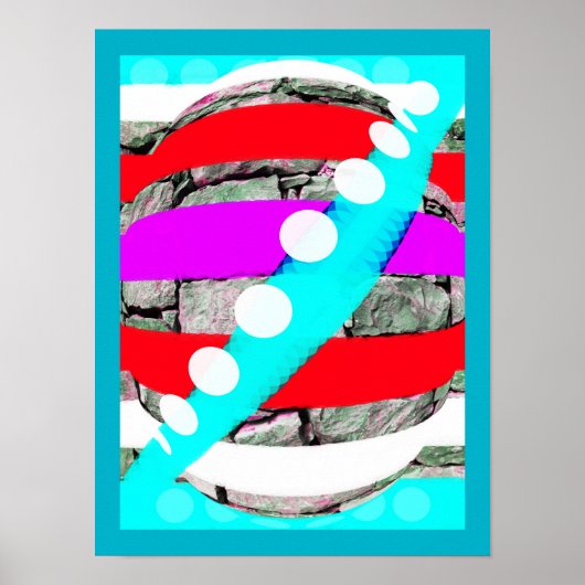 Basalt rots geesten poster (Voorkant)