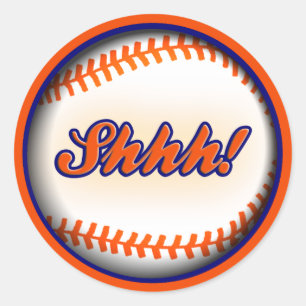 Basball fan verrassing partij behuizing ronde sticker
