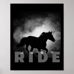 Basbo Just Ride Paardrijden Apparel - Paard Poster