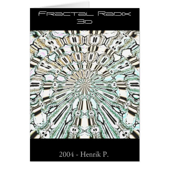 Base 3d (carte) de fractale (Devant)