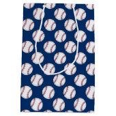 Base-ball de sac de cadeau sur le bleu (Dos)