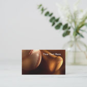 Base-ball et cartes de visite de batte (Debout devant)