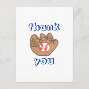 Base-ball merci carte postale
