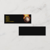 Base-ball sur la carte de profil du feu (Devant / Derrière)