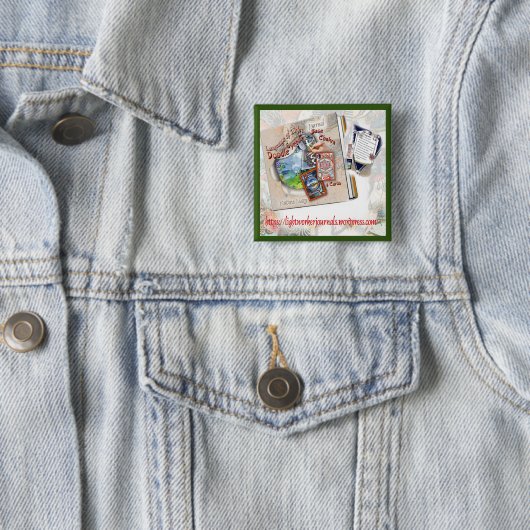 Base-chakra-journaalButton Vierkante Button 5,1 Cm (In situ)