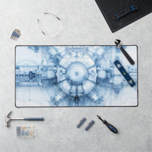 Base d'espace Sci-Fi bleu