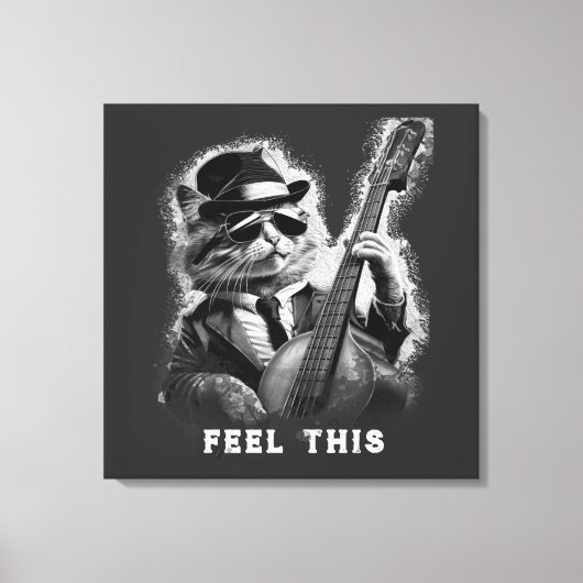 *~* Base Guitare CAT AP91 toile étirée Impression (Recto)