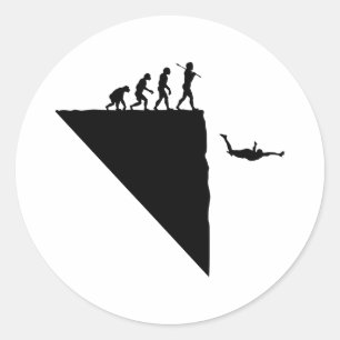Base Jumper Ronde Sticker