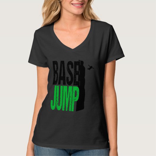 Base Jumping Extreme Sport Parachute T-shirt (Voorkant)