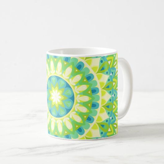 Base verte Mandala Mug (Devant droit)