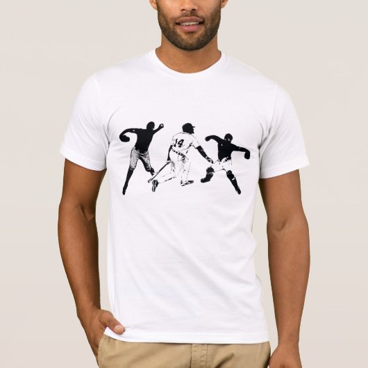 Baseball1-B&W T-shirt (Voorkant)
