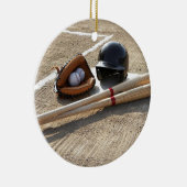 Baseball 11 keramisch ornament (Rechts)