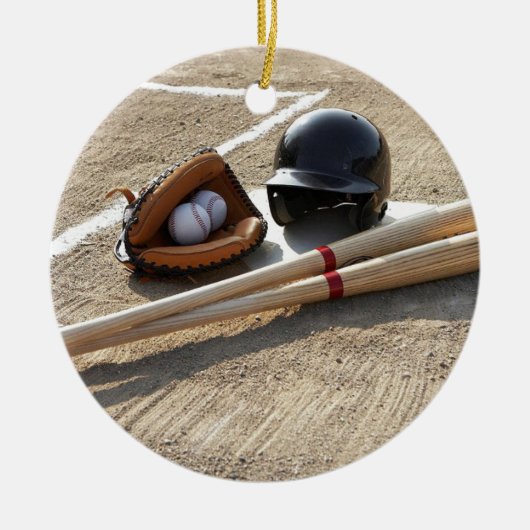 Baseball 11 keramisch ornament (Voorkant)