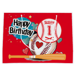 Baseball 1e verjaardag groot cadeauzakje